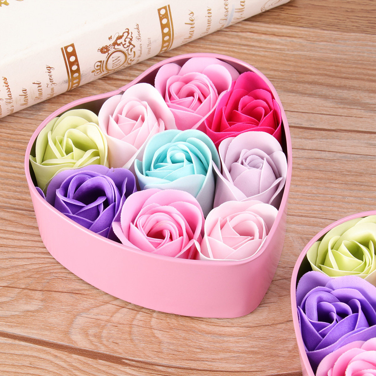 Luxury Skincare Gift Box - Rose Soap Flower Soap Set in