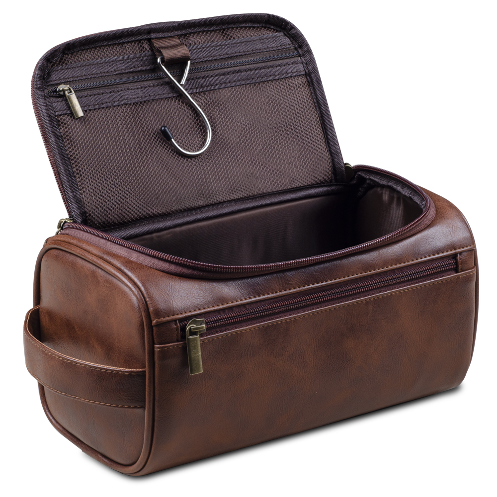 Luxury Skincare Containers - Men PU Vintage Luxury Toiletry Bag