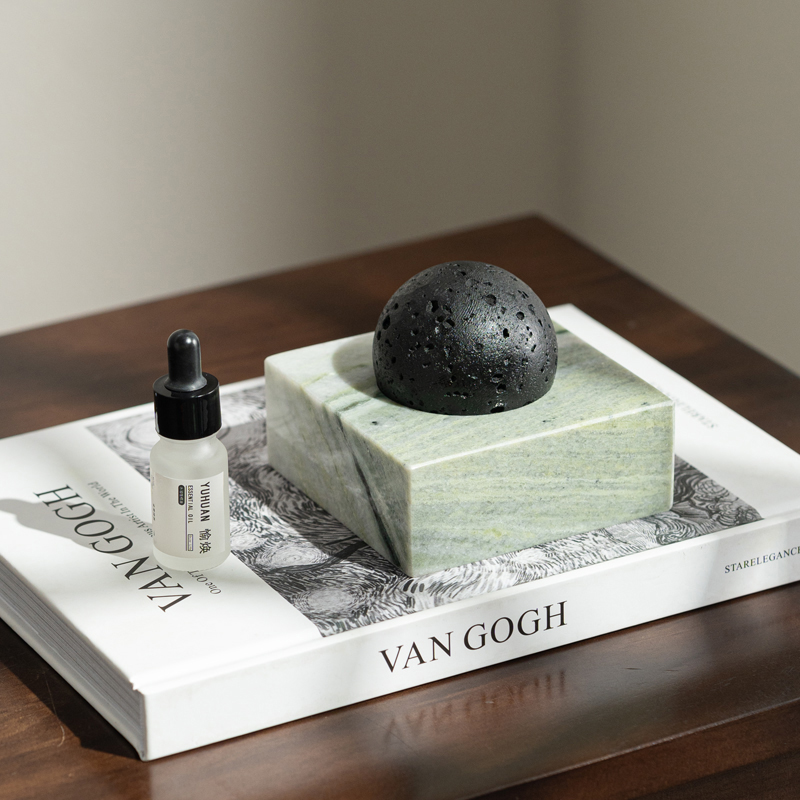 Luxury Skincare Oil - Black Lava Rock Stone Diffuser with