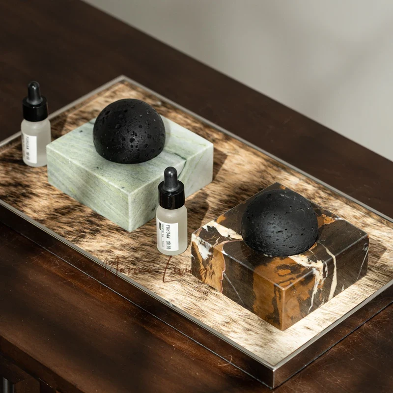 Luxury Skincare Oil - Black Lava Rock Stone Diffuser with