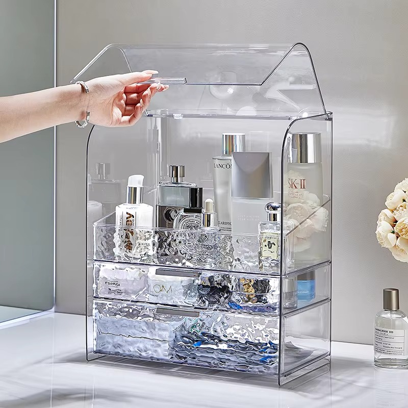 Luxury Skincare Containers - Luxurious Water Ripple Makeup Storage Box