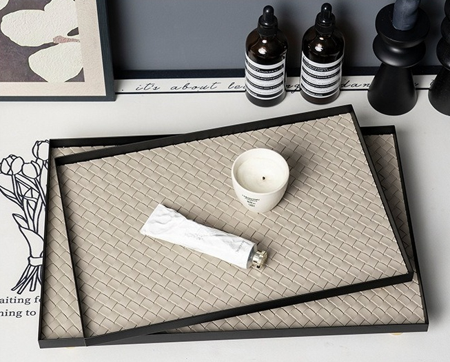 Luxury Skincare Tray - Entrance perfume storage tray jewelry light