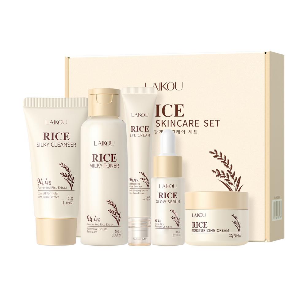 Luxury Skincare Kit - Rice Skin Care Set for Women