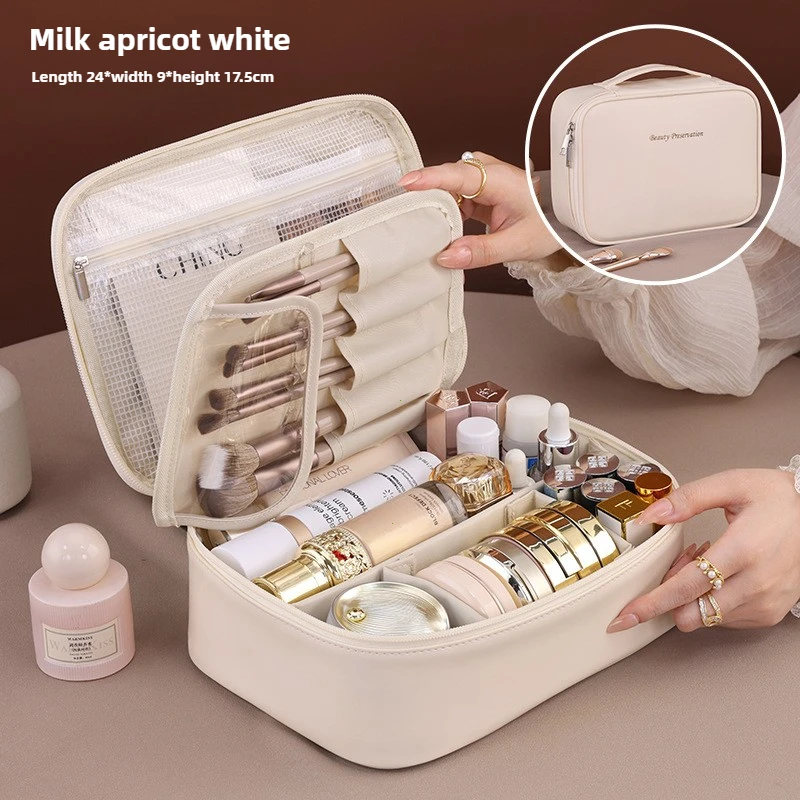 Luxury Skincare Containers - New Women's Large Capacity Cosmetic Bag