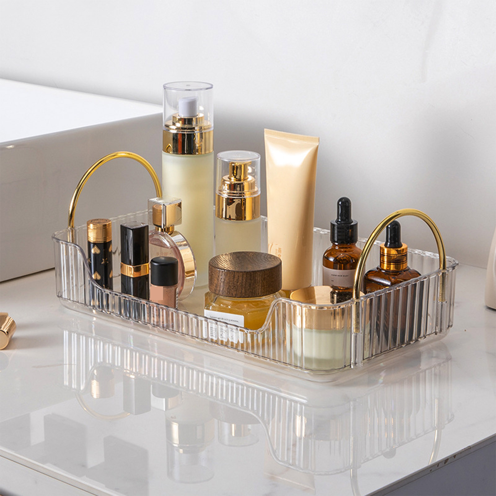 Bathroom Organizer Rack Light  - Luxury Skincare Tray recension och pris
