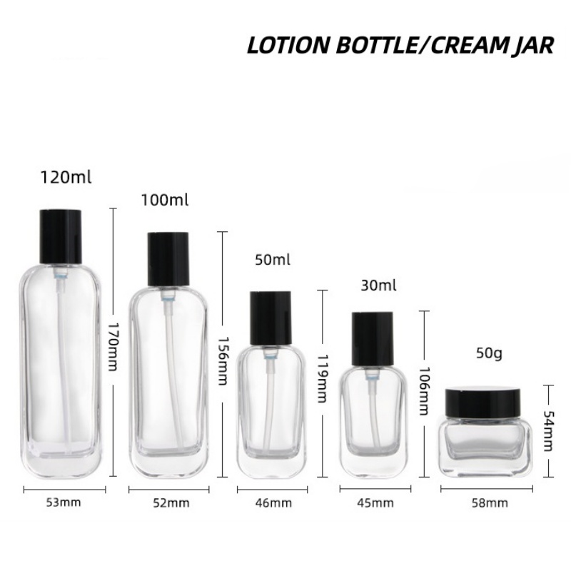 【Logo Custom】1Pcs Luxury Clear - Luxury Skincare Bottles recension och pris
