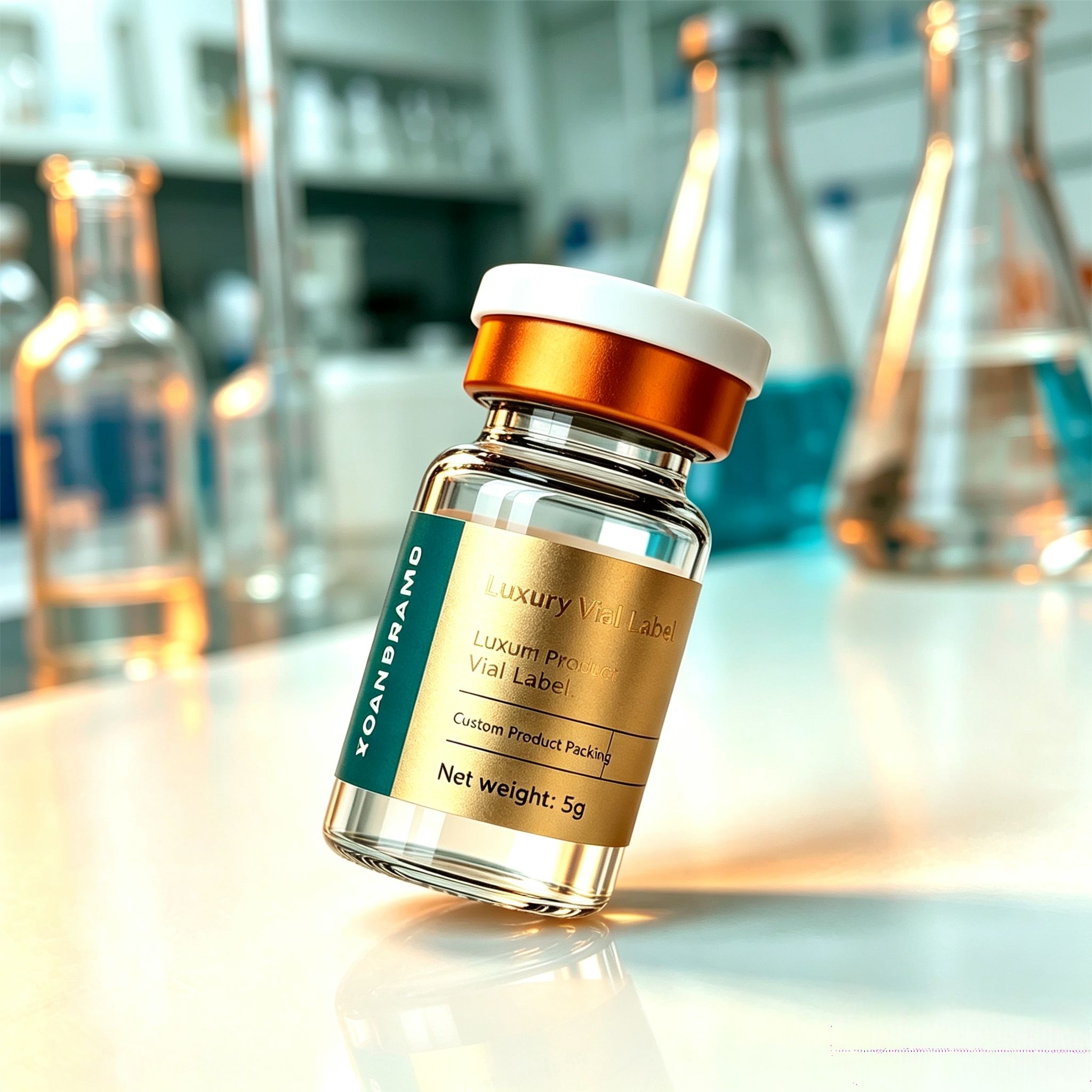 Waterproof HD Vinyl Self Adhes - Luxury Skincare Bottles recension och pris