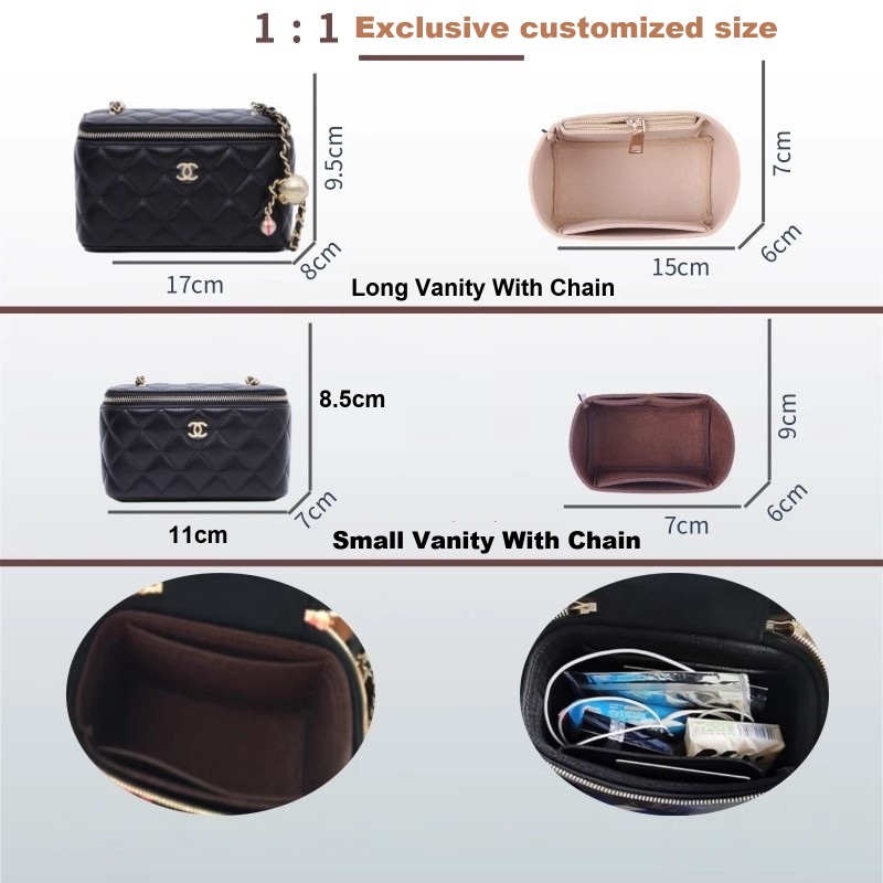 Felt Insert Bag Organizer for  - Luxury Skincare Containers recension och pris