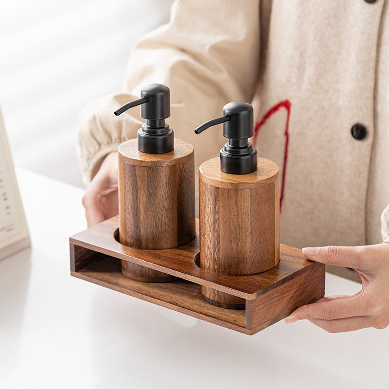 Walnut wood press-type portion - Luxury Skincare Bottles recension och pris