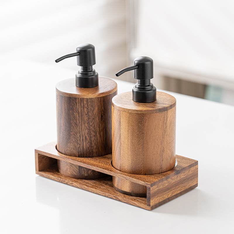 Walnut wood press-type portion - Luxury Skincare Bottles recension och pris