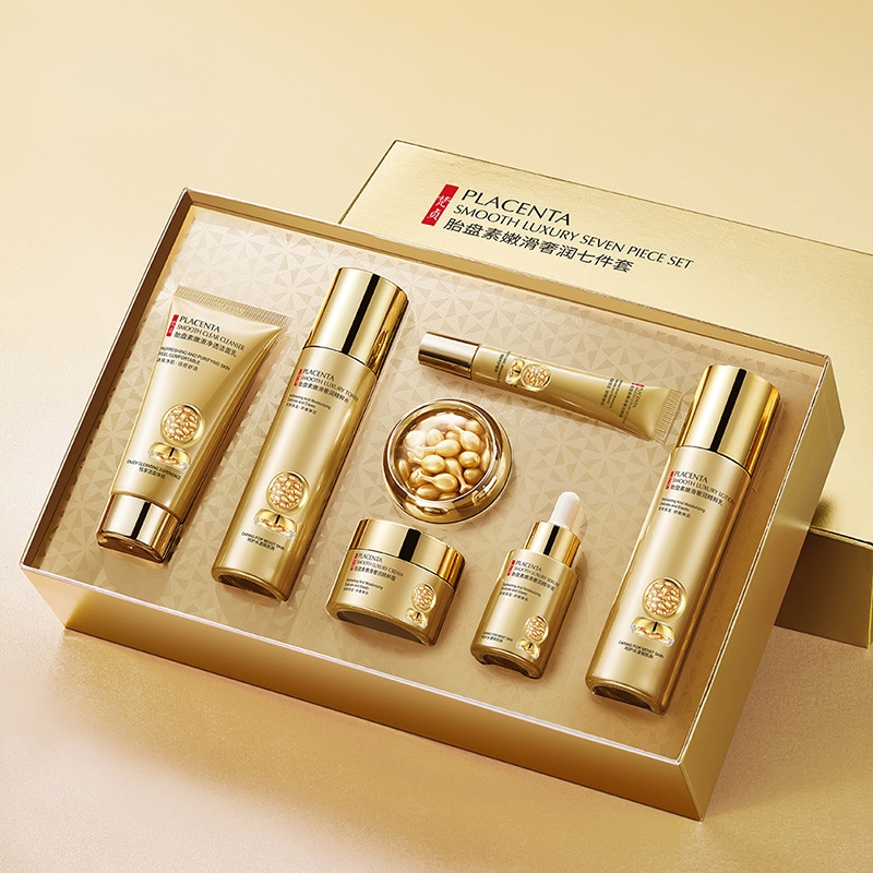 Placenta Skin Care Seven-Piece - Luxury Skincare Kit recension och pris