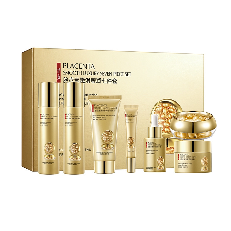 Placenta Skin Care Seven-Piece - Luxury Skincare Kit recension och pris