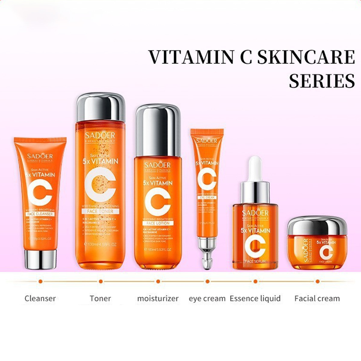 Vitamin C Skincare 6-Piece Gif - Luxury Skincare Kit recension och pris